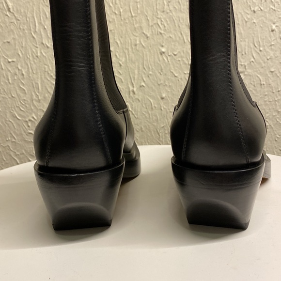 BOTTEGA VENETA Square Toe Chelsea The Lean Boots in Black 36.5 - Picture 3 of 7